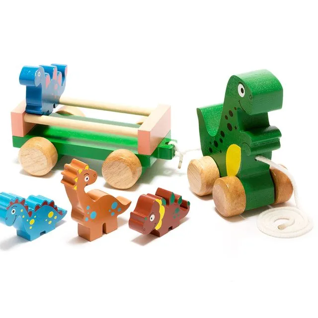 Dinosaur Pull Along Wooden Toy