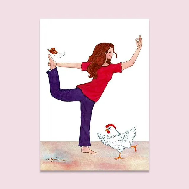 Yoga gifts for women, Yoga Dance Pose Greeting Card