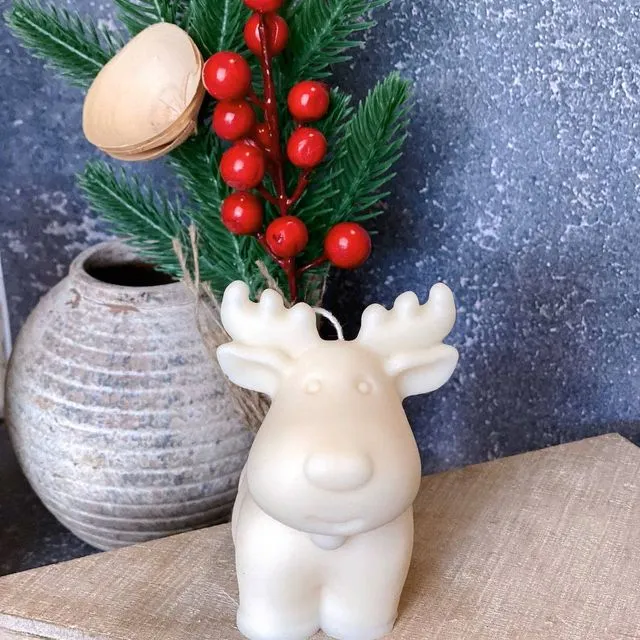 Santa Candles | Reindeer Christmas Candles | Holiday Decor