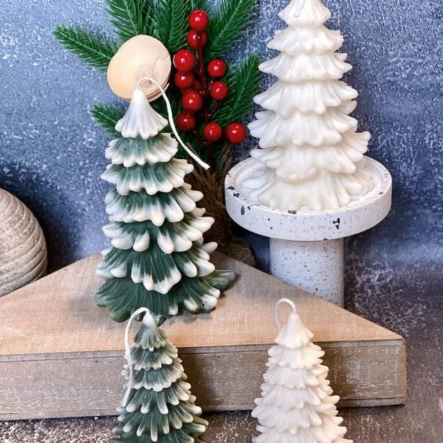 Christmas Tree Candles - Cedar Trees Holiday Decor