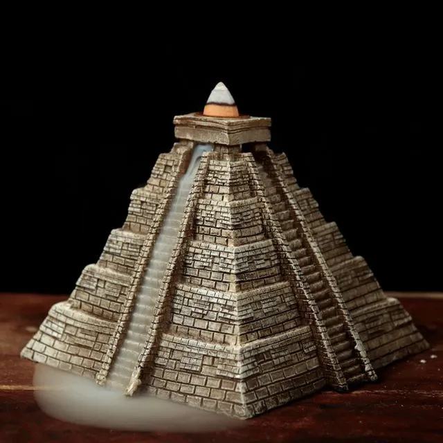 Aztec Pyramid Backflow Incense Burner