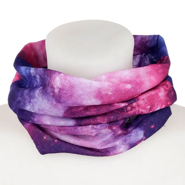 Star Gazing Starry Night Neck Scarf Face Covering
