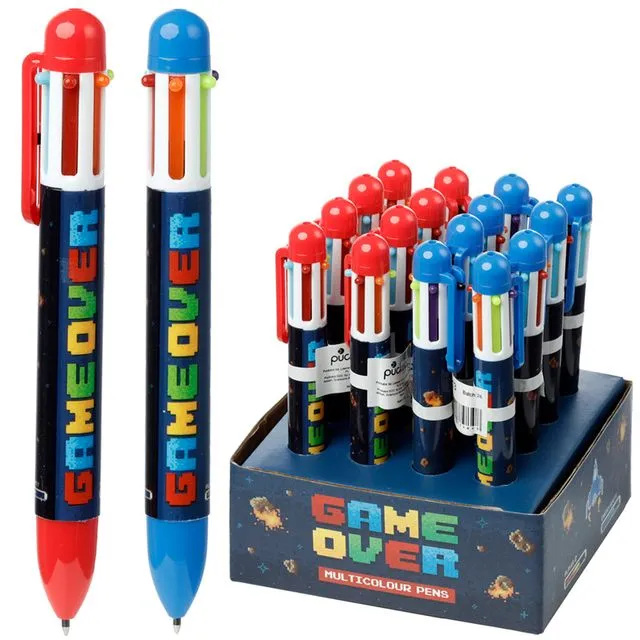 Game Over Multi Colour Pen (6 Colours)