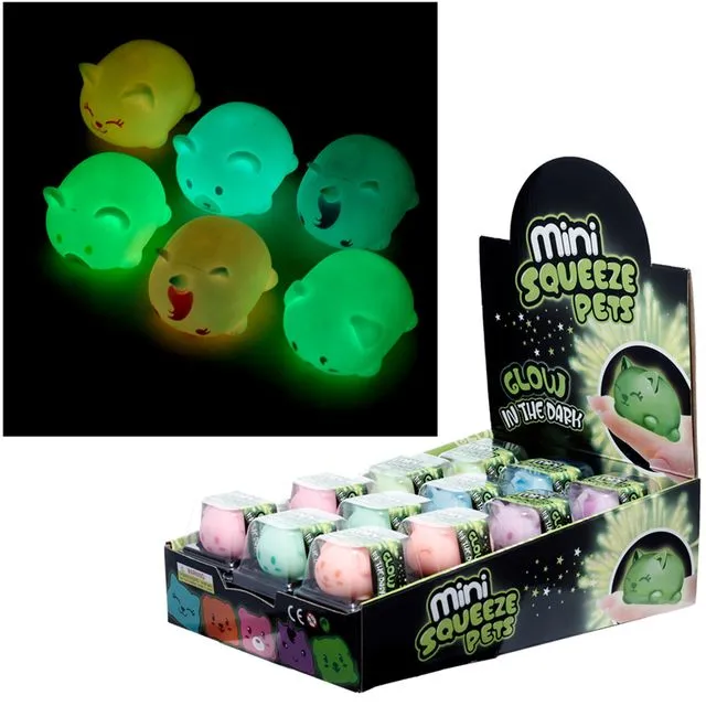 Squeezy Stretchy Glow in The Dark Animal Toy