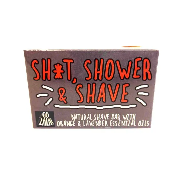 Sh*t, Shower and Shave - shave bar (Pack of 3)