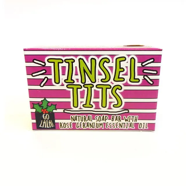 Tinsel Tits Christmas Soap Bar (Pack of 3)