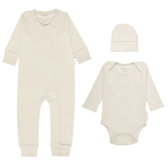 3- Piece Bundle-Organic Waffle Baby Thermals - Non-bleached/non-dyed