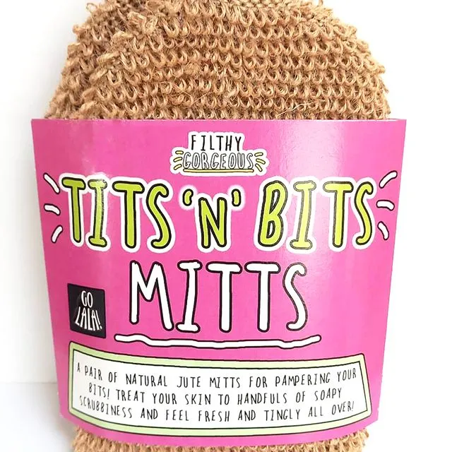 Tits 'n' Bits Mitts - Bath Mitts (pack of 3 sets)