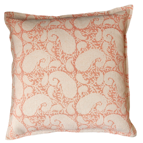Cushion Paisley Pink/Salmon, Large: 50 x 50 cm