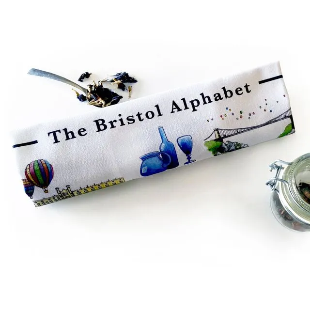 The Bristol Alphabet Tea Towel