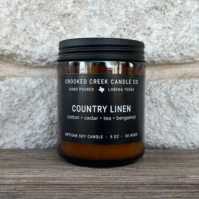 Country Linen Candle