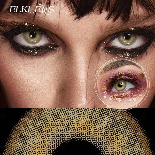 ELKLENS Dubai Brown Colored Contact Lenses