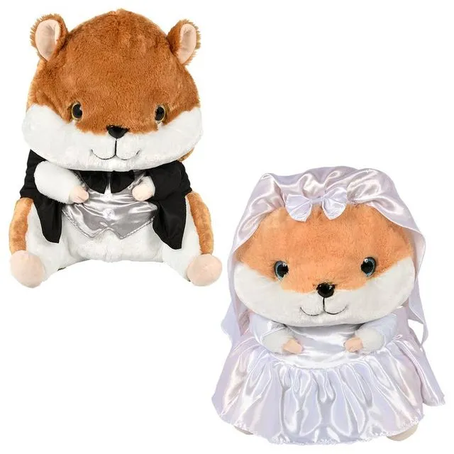20" Bride And Groom Belly Buddy Plush