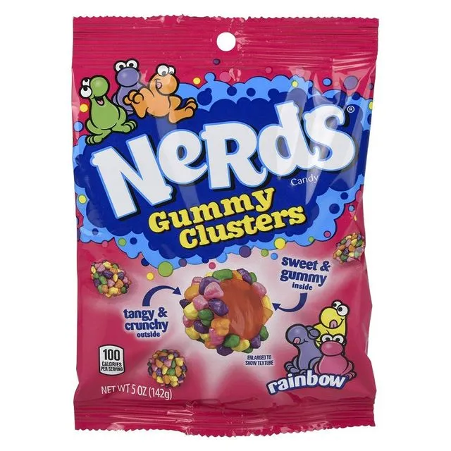 Peg Bag Nerds Gummy Clusters 5oz 12ct
