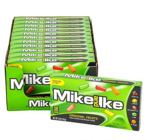 MIKE &amp; IKE ORIGINAL THEATER BOX CANDY 12PC/CASE