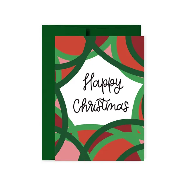Happy Christmas Colourful Christmas Card
