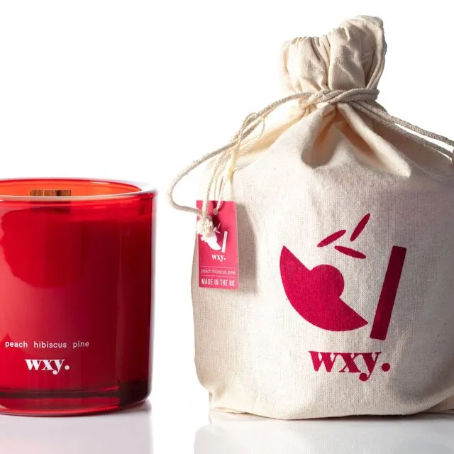 NEW! Roam by wxy. - 12.5oz candle - peach hibiscus pine