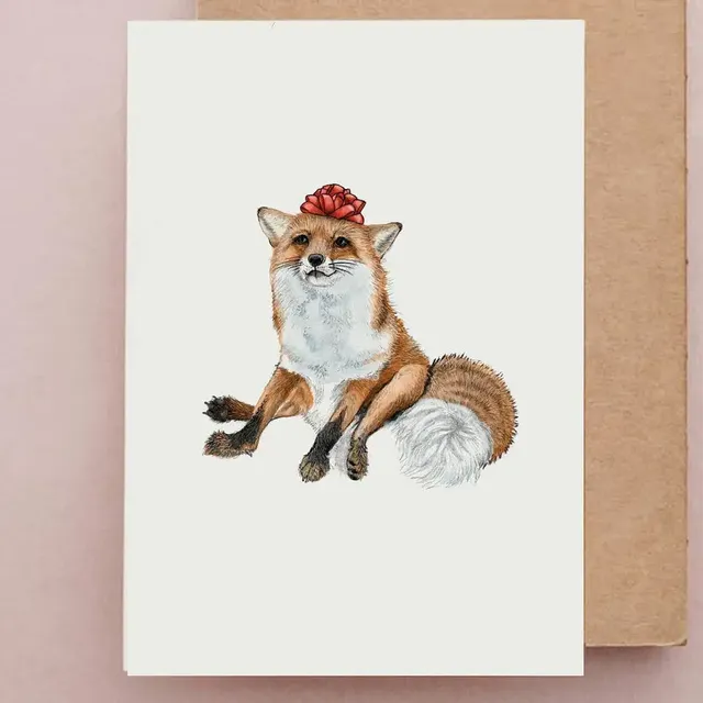 Fox Birthday Card  | Funny Greetings Card | Cute Cards