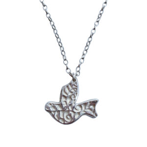 Handmade 925 Sterling Silver Dove Pendant with a 925 chain