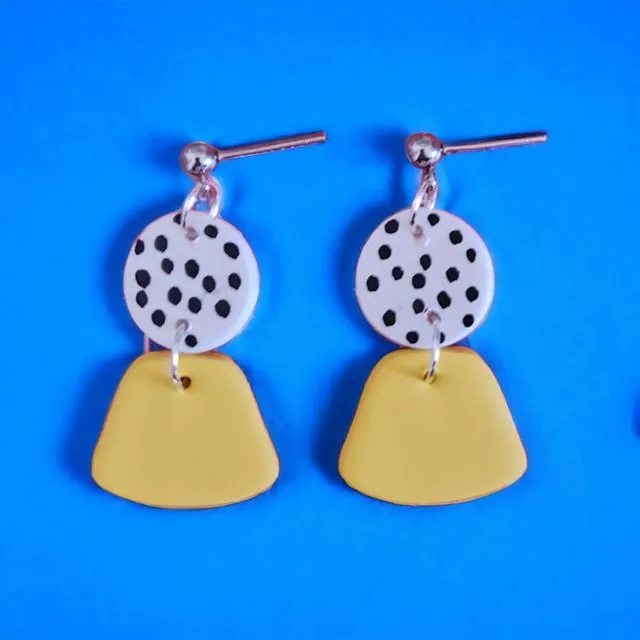 Handmade Yellow Drop Earrings