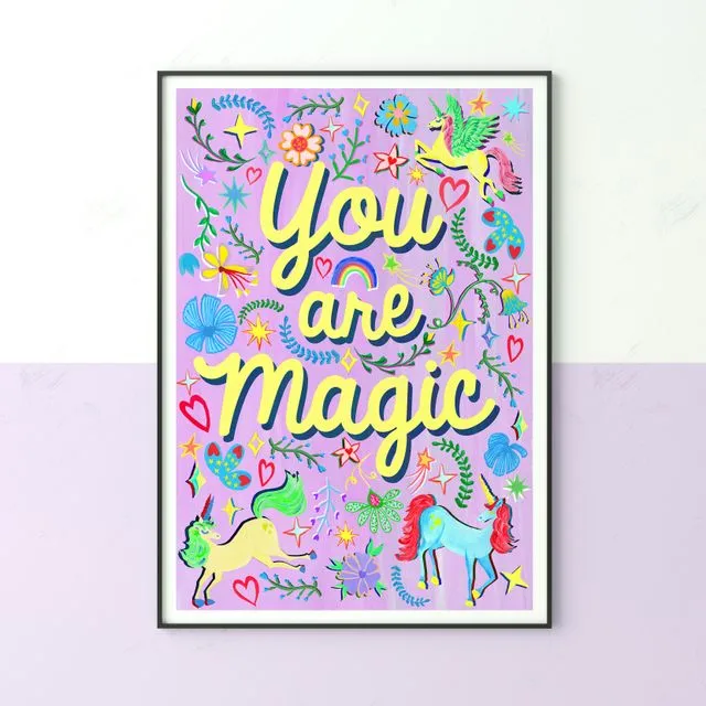 You are Magic Lavender Nursery Print