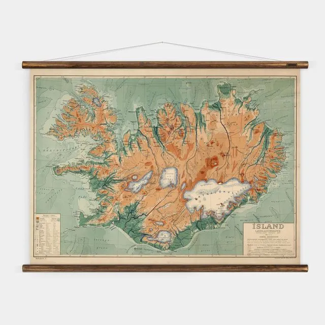 Iceland - Wall Map