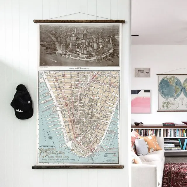 New York Financial District - Wall Map