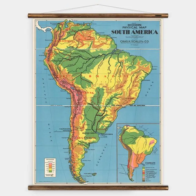 South America - Wall Map