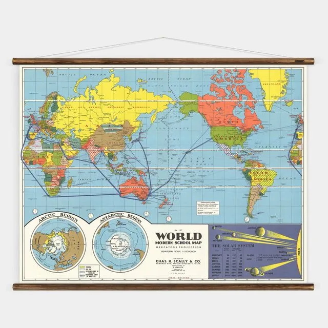 The World Wall Map - School