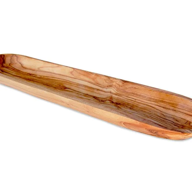 Olive wood baguette tray approx. L/W/H: 30/10/4 cm