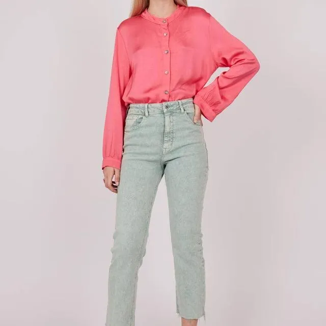 Jean Cropped low frayed