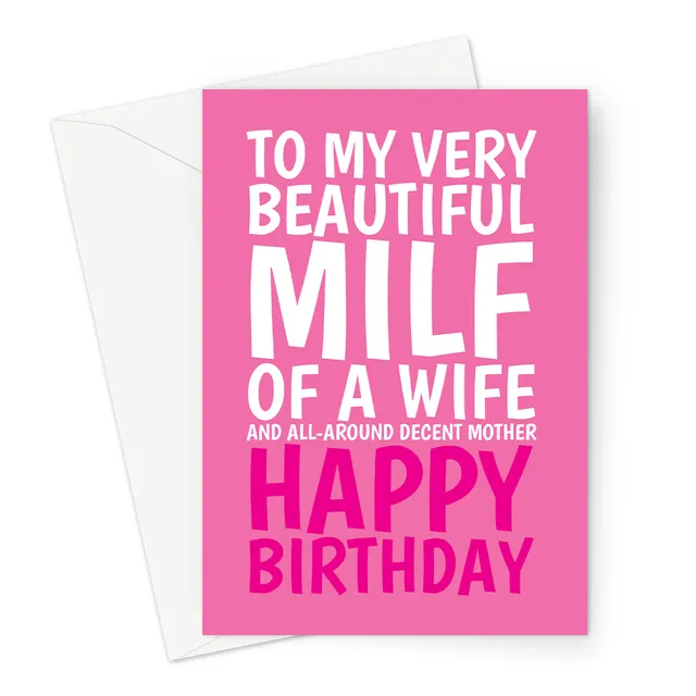 Birthday Card For Wife | Funny Milf Joke