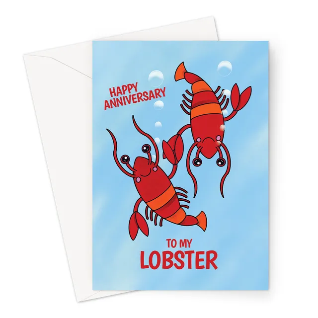 Happy Anniversary Card | To My Lobster