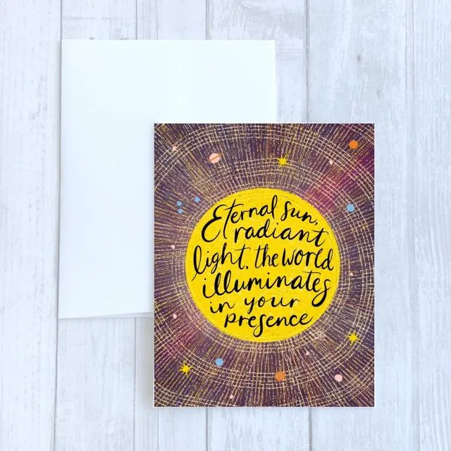 Ageless You: Eternal Sun Greeting Card