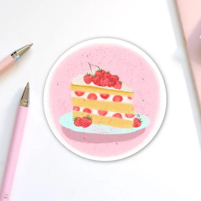 Strawberry Slice Sticker