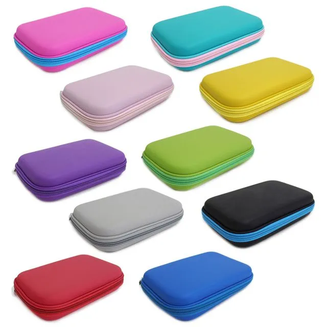 Hard Shell Pencil Case Gaming Storage Case Various Colours