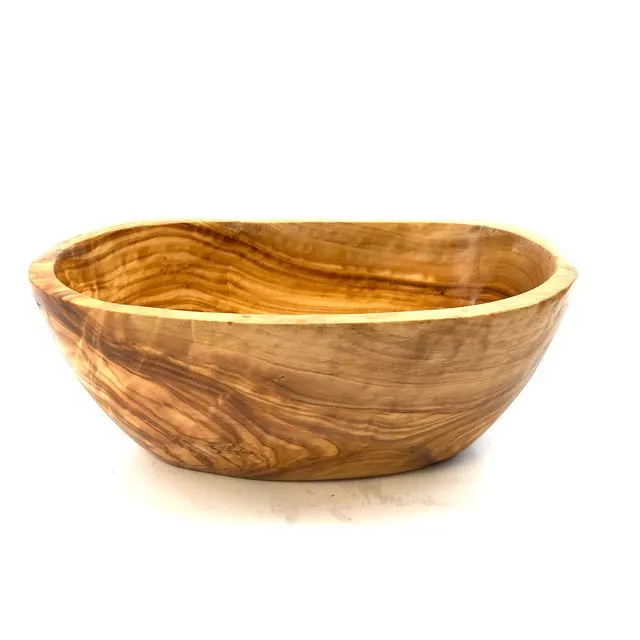 Tapas bowl oval 14 – 16 cm made of olive wood