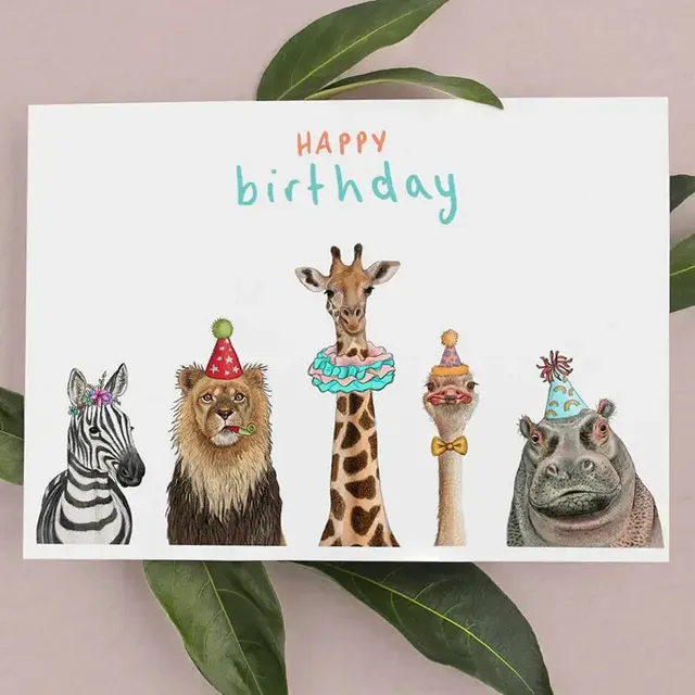 Safari Birthday Card | Animal Greetings Cards | Wildlife