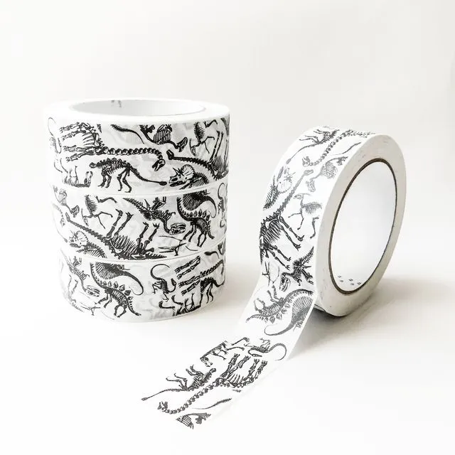 Mesozoic Dinosaur Print Recyclable Eco Paper Sticky Tape