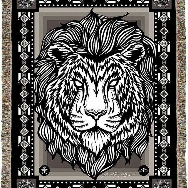 Essence - Maned Tiger Jacquard Woven Blanket