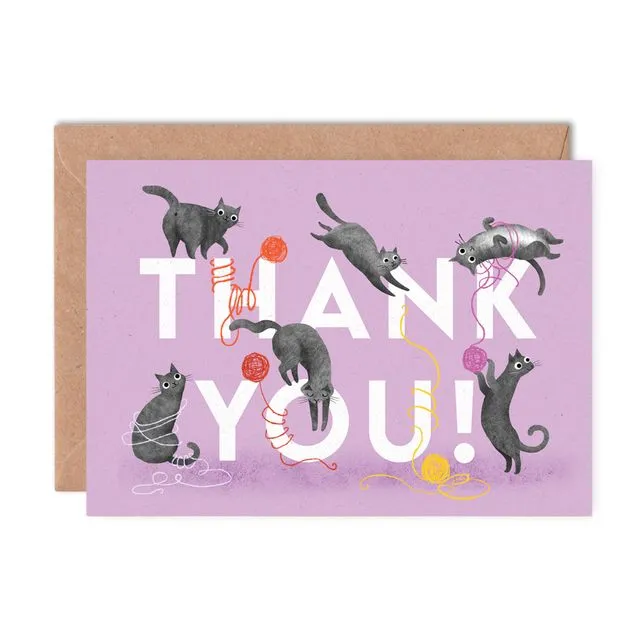 Thank You Cats Single Card (Case of 6)