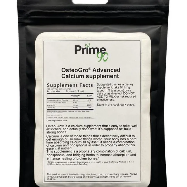 OsteoGro Advanced Calcium Supplement Powder