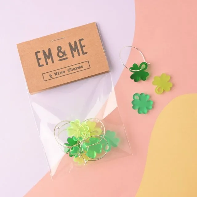 Feeling Lucky Wine Charms, St Patrick Charms