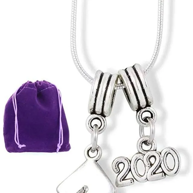 2020 Graduation Necklace | Graduation Gifts For High School College Or University Great Graduation Sentiments Or High School Graduation Gifts