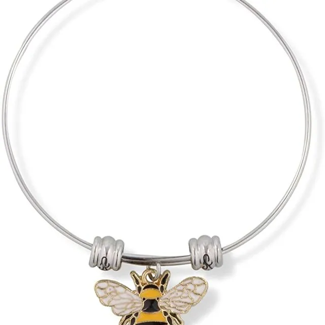 Bee Jewelry Bee Bracelet Bangle Gifts for Women Men Girls Boys Kids Honeycomb Jewellery Accessories Decor Bumblebee
