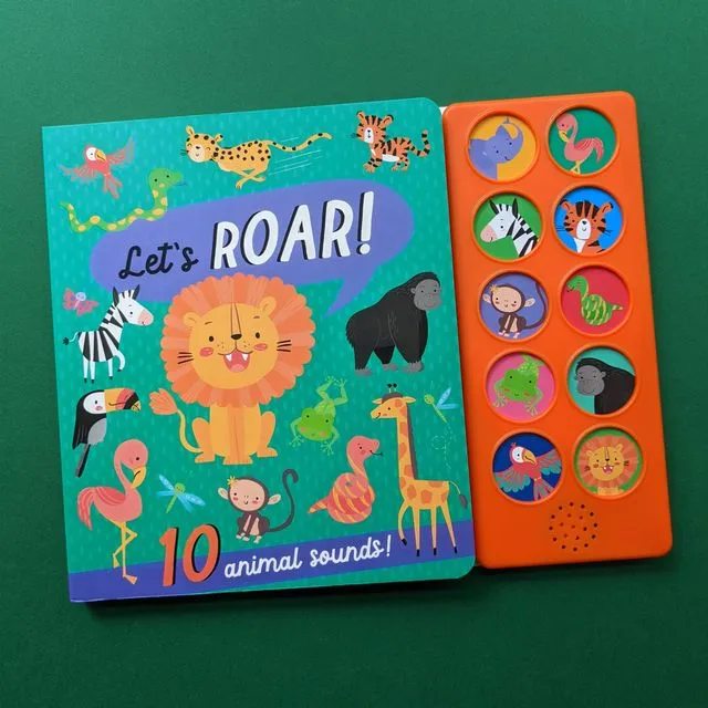 10 Button Sound Book - Let's Roar