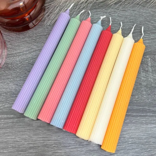 Soy Dinner Candles - Candlesticks - Pastel Taper Candle