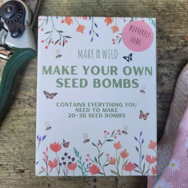 Make Your Own Butterfly Friendly Seed Bombs Kit
