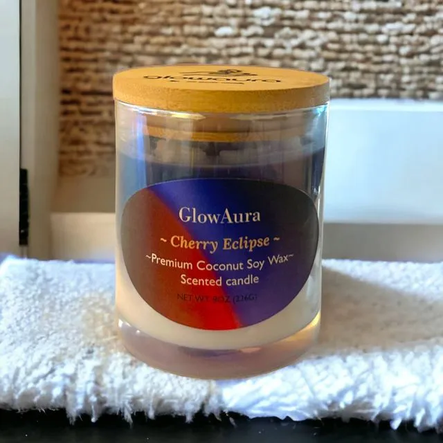 Cherry eclipse candle
