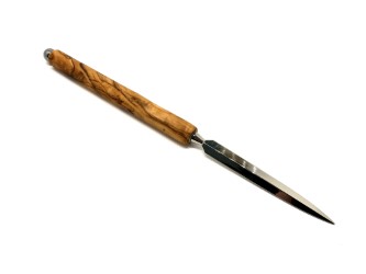 Letter opener "LUXURY" with olive wood handle